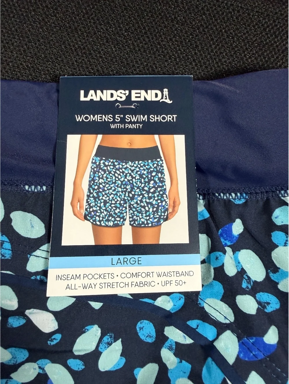 Lands' End Women's Swim Shorts with Panty, Size Medium, Large, X Large, XX Large - Picture 4 of 8
